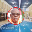 A collage of Jimi Wanjigi and his house