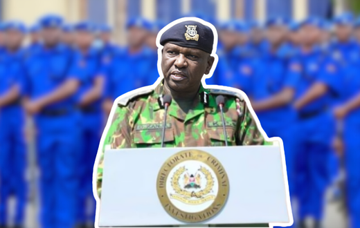 Douglas Kanja, the  Inspector General of Police,