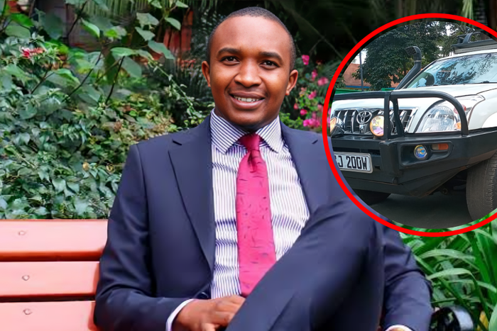 A collage of Morara Kebaso and a Toyota Prado