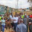 The Kenya Army Corps of Engineers, led by Combat Engineers Brigade Commander Brigadier Victor Mburu and Construction Engineers Brigade Commander Brigadier Joseph Mutua, during the launch of the construction of the Gatundu-Munyu road in Kamagambo.