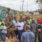 The Kenya Army Corps of Engineers, led by Combat Engineers Brigade Commander Brigadier Victor Mburu and Construction Engineers Brigade Commander Brigadier Joseph Mutua, during the launch of the construction of the Gatundu-Munyu road in Kamagambo.