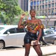 Kenyan street model, fashionista and musician Kaycee Mboya 'Lupita Nyar Kisumo'
