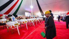 Funeral ceremony for 21 children who died in Hillside Endarasha Academy
