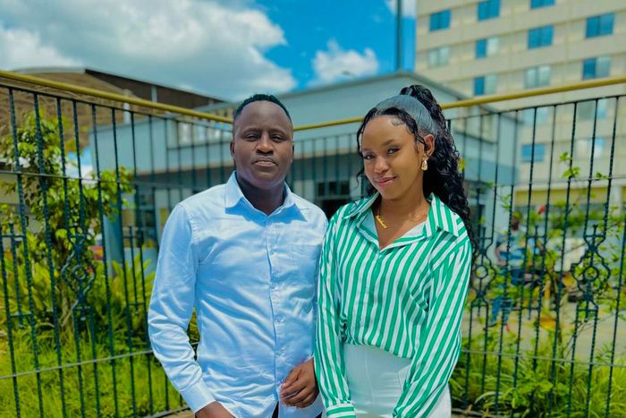 Content creator Nicholas Kioko with his wife Wambo Ashley ( Instagram)