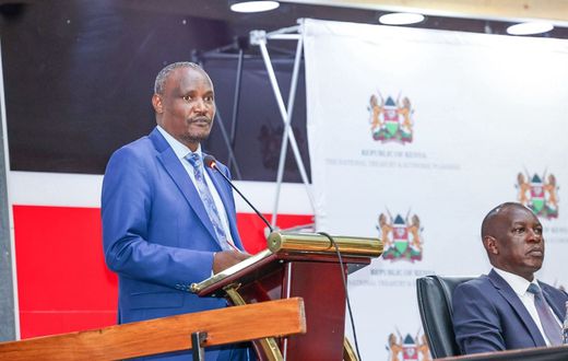 National Treasury CS John Mbadi speaking at KICC on September 9, 2024