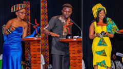Ajib Gathoni, Bena Wa Malines and Natalie Tewa during the 2022 Pulse Influencer Awards