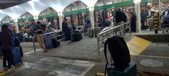 Stranded passengers at JKIA