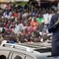 File image of President William Ruto addressing a crowd