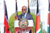 Dr Raymond Ojwang Omollo being sworn in a Interior PS at State House on Friday, December 2, 2022