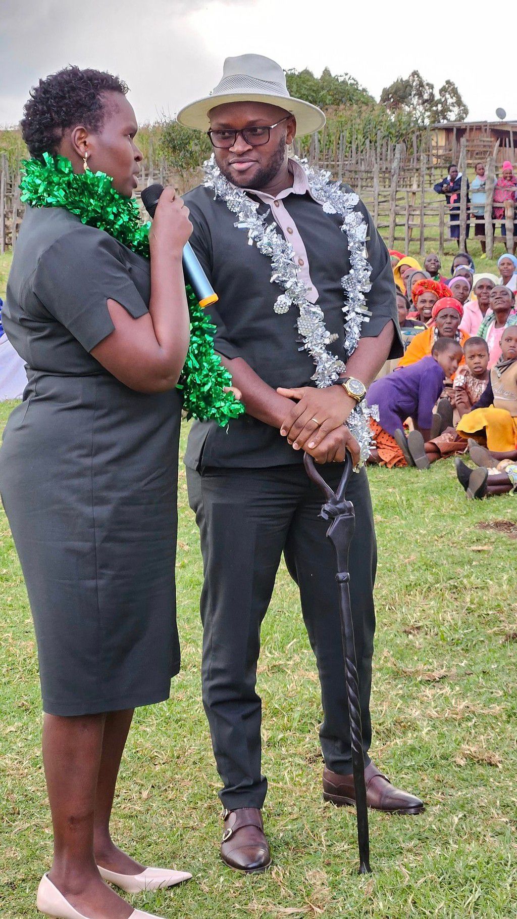 Bomet Women Representative Linet Toto Chepkorir with her husband Nifty Kim