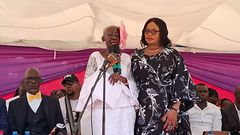 Winnie Bwire's mother eulogizing her