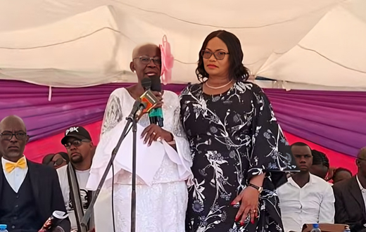 Winnie Bwire's mother eulogizing her