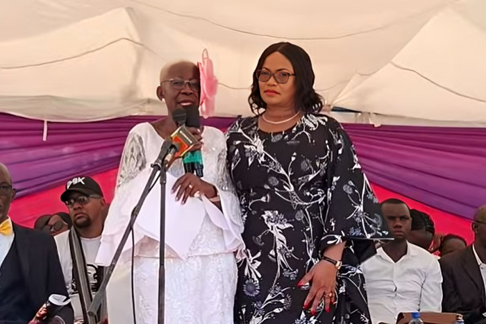 Winnie Bwire's mother eulogizing her