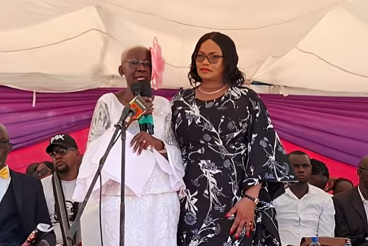 Winnie Bwire's mother eulogizing her