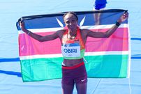 Hellen Obiri during the 2024 Paris Olympics