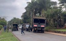 Police officers at Jimi Wanjigi's home in Muthaiga
