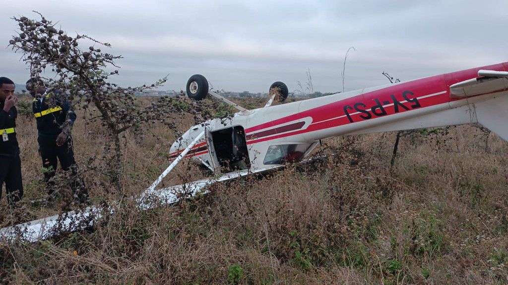 Cessna 152 plane goes down at Nairobi National Park
