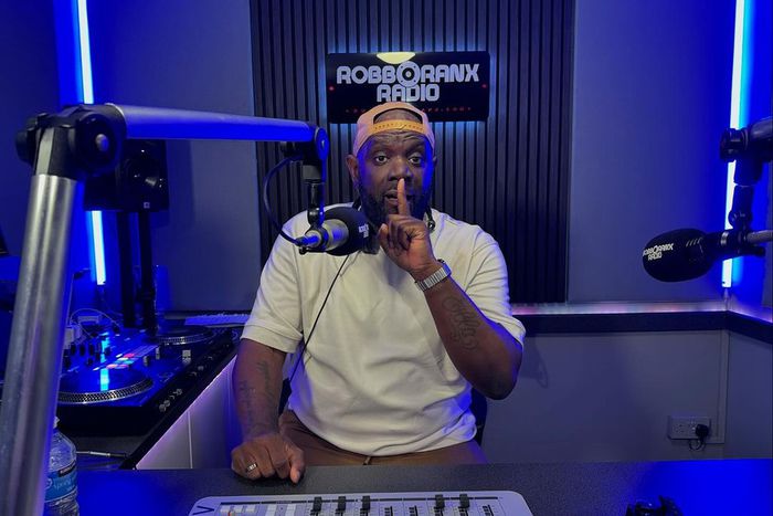G Money at Robbo Ranx Radio studio