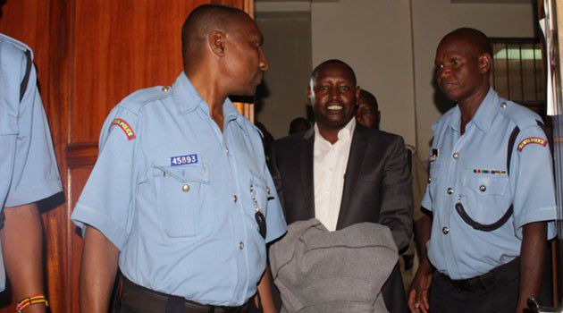 Former Samburu Governor Moses Kasaine Lenolkulal arriving in court