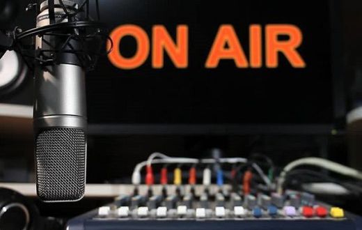 File image of a radio station studio