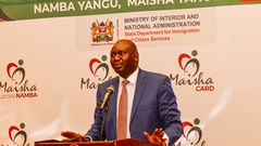 Immigration Services Principal Secretary Ammbasador Julius Bitok