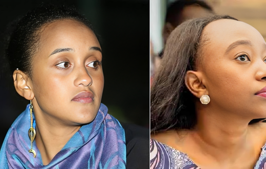 A collage of Ngina Kenyatta and Charlene Ruto