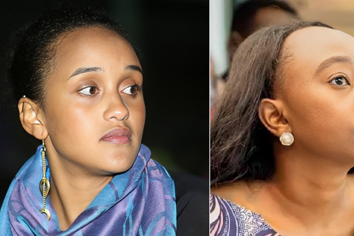 A collage of Ngina Kenyatta and Charlene Ruto