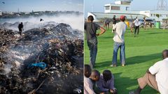 Before and after photo of Kibarani in Mombasa