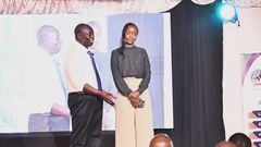 Ivy Chelimo in the company of Deputy President Rigathi Gachagua