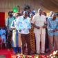 President William Ruto, DP Rigathi Gachagua, Treasury CS John Mbadi and Governor Gladys Wanga during in Homa Bay County on August 29, 2024
