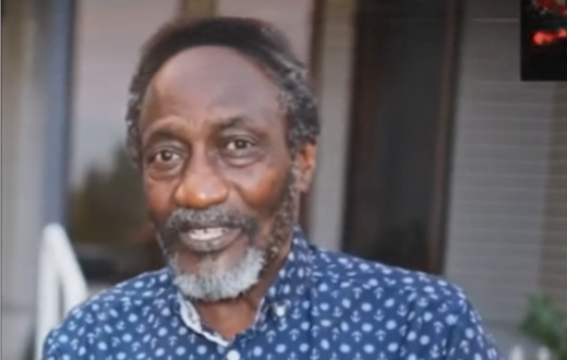 A screenshot image of Jomo Kenyatta's lookalike who lives in the U.S.