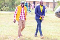 President William Ruto with Joe Khalende