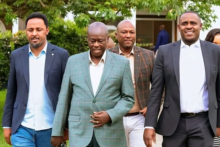 Deputy President Rigathi Gachagua and embattled United Democratic Alliance (UDA) party Secretary General Cleophas Malala on Sunday, September 22