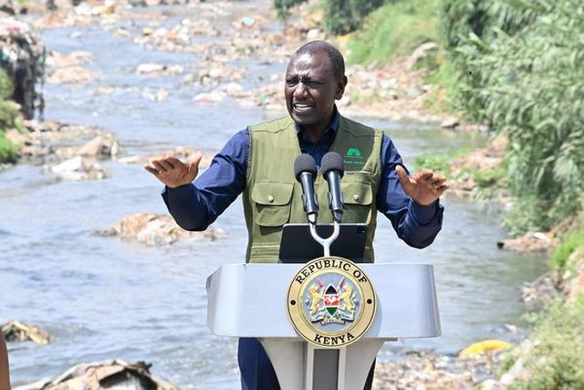 President William Ruto when he launched the Climate Resilience Service Program (CRSP) on September 12, 2024 in Korogocho, Nairobi County.