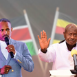 A collage of President Yoweri Museveni and Babu Owino