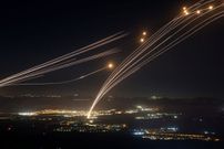 Rockets fired from Lebanon were intercepted by Israel's Iron Dome air-defense system.JALAA MAREY/AFP via Getty Images