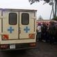 An ambulance at Hillside Endarasha Primary School in Nyeri county where a fire swept through a dormitory, leaving 18 pupils dead
