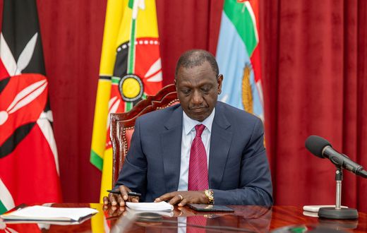 President William Ruto during a meeting at State House, Nairobi
