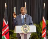 Treasury CS John Mbadi during his swearing in ceremony at State House, Nairobi on August 8, 2024