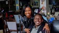 Comedian YY and his partner, Marya Okoth,