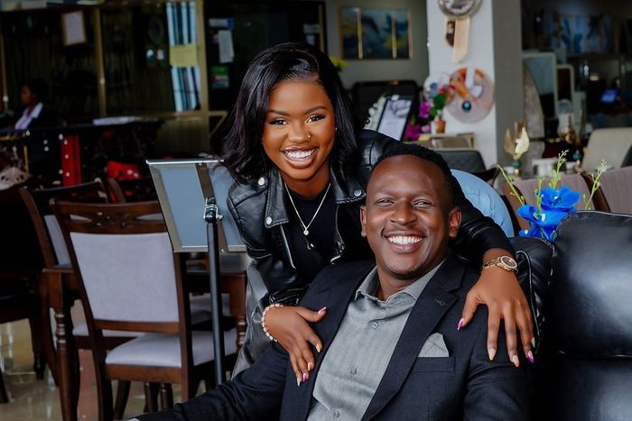 Comedian YY and his partner, Marya Okoth,