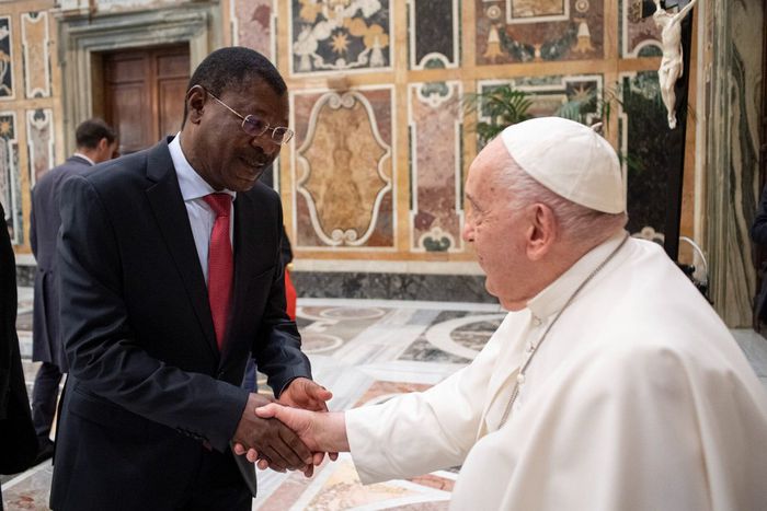 Moses Wetangula meets Pope Francis at the Vatican on Monday 26, 2024
