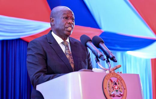DP Rigathi Gachagua speaking at the conclusion of a two-day induction for the Cabinet at the National Defence College International Peace and Support Training Centre