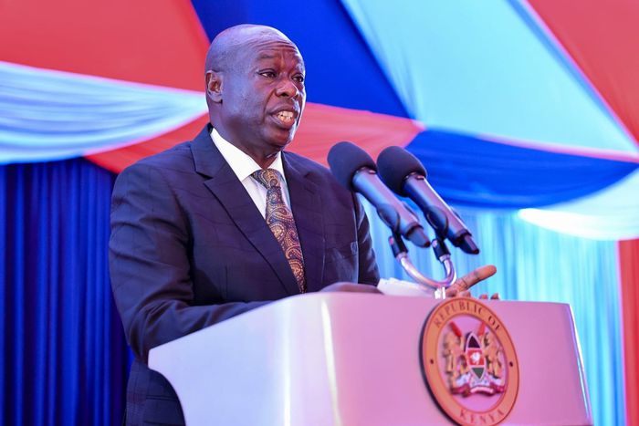 DP Rigathi Gachagua speaking at the conclusion of a two-day induction for the Cabinet at the National Defence College International Peace and Support Training Centre