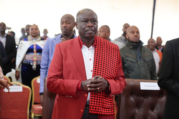 Deputy President Rigathi Gachagua speaking at the 25th Annual Interministries Union Conference at Inkinyie Primary and Junior School Grounds in Kajiado County on Saturday, August 24, 2024