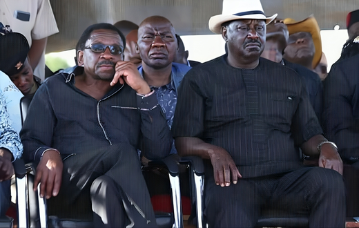 File image of Siaya Governor James Orengo with Raila Odinga