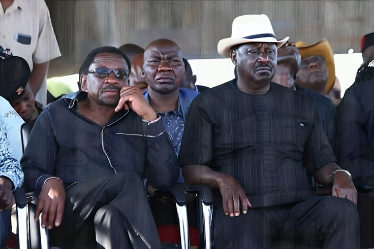 File image of Siaya Governor James Orengo with Raila Odinga
