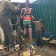 Controversial athlete statue that was mounted in Eldoret