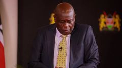 Deputy President Rigathi Gachagua during the interview