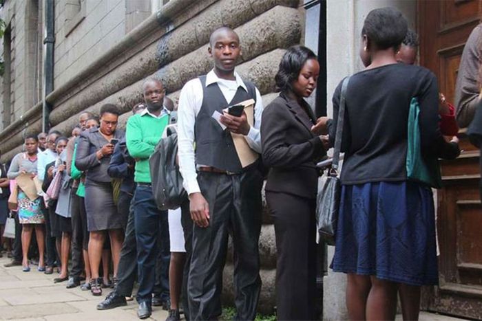 Job seekers in Kenya